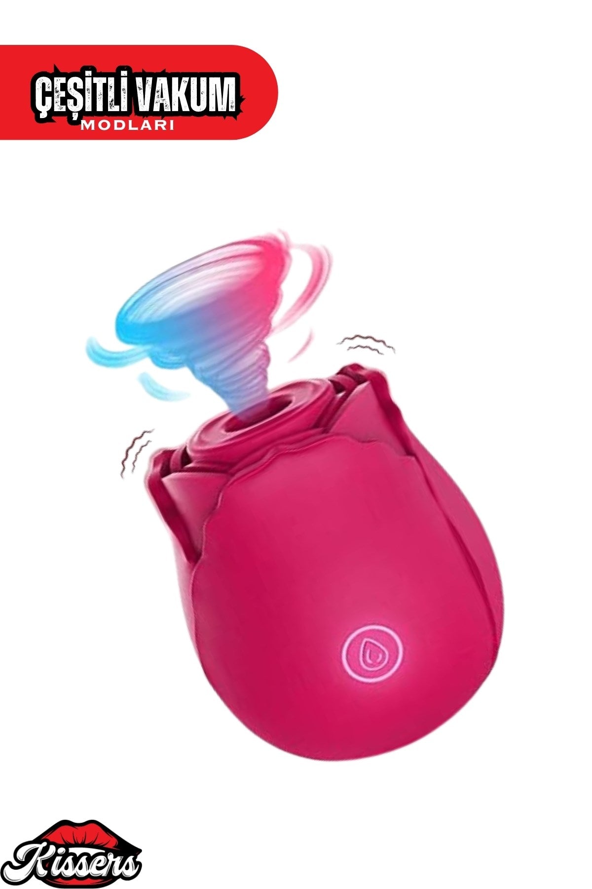 Gül Rose Tasarımlı Klitoris Titreşimli Emişli Şarjlı Soft Silikon Vakumlu Vibratör