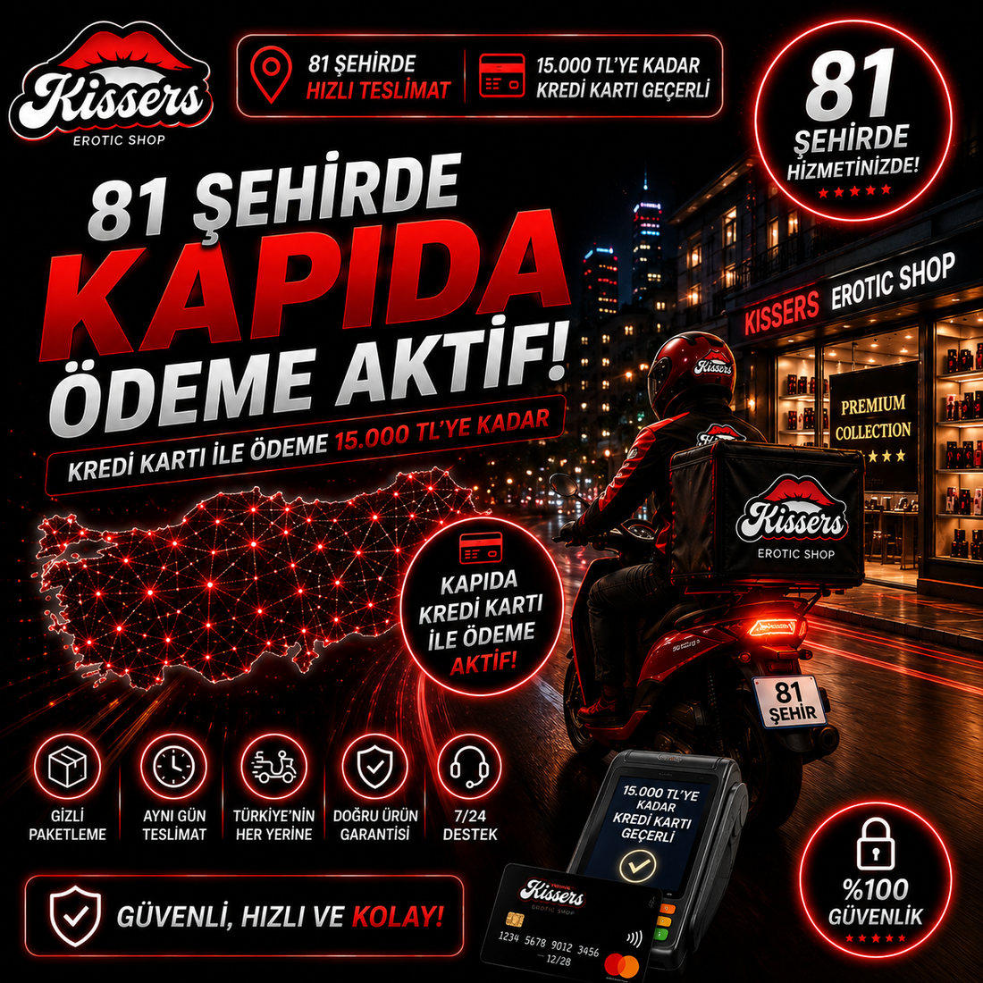 81 İlde Sex Shop Hizmeti | Kapıda Kredi Kartı ile Ödeme
