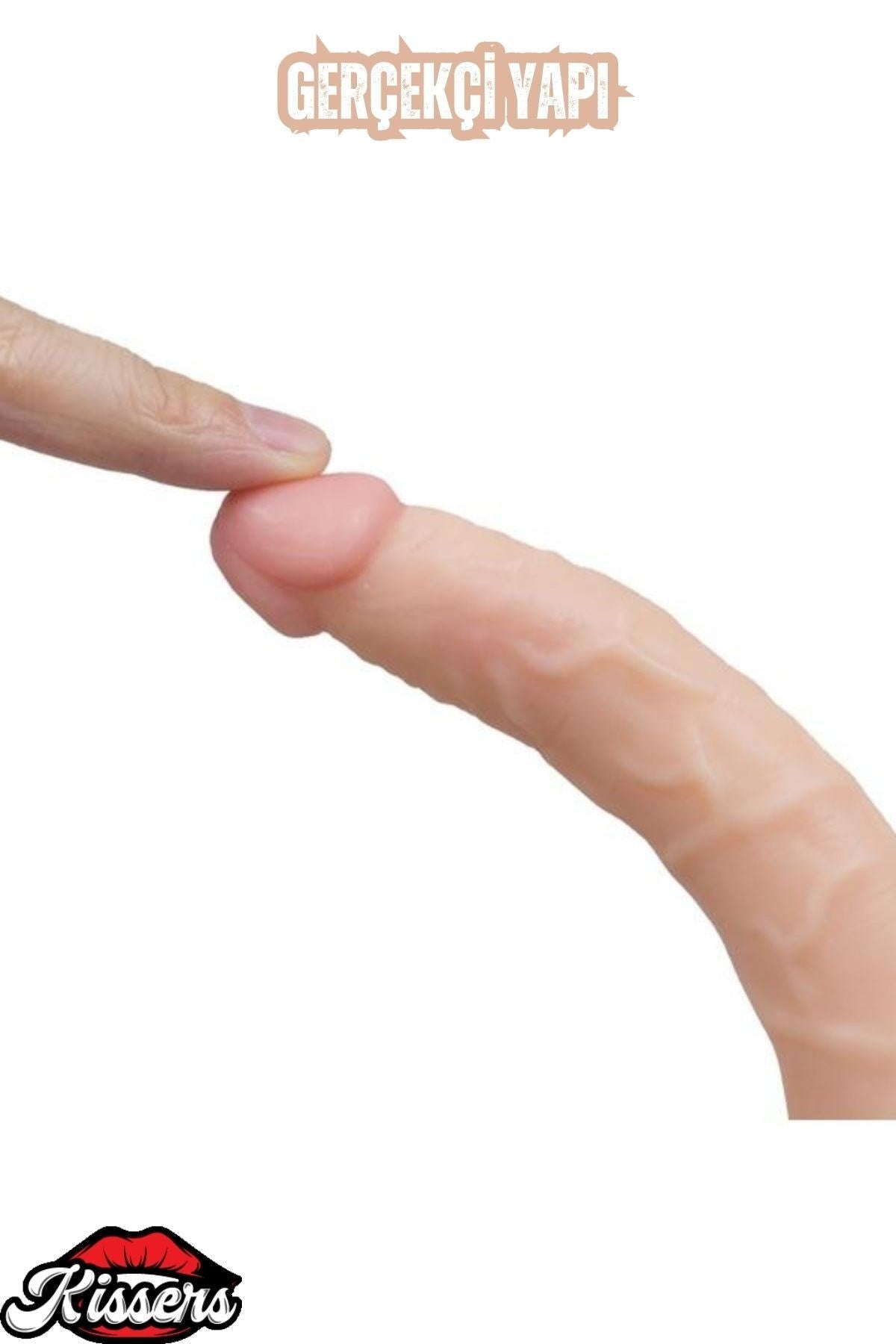 Gerçekçi Ultra Realistik Çift Başlı Ten Renkli Penis 36 Cm