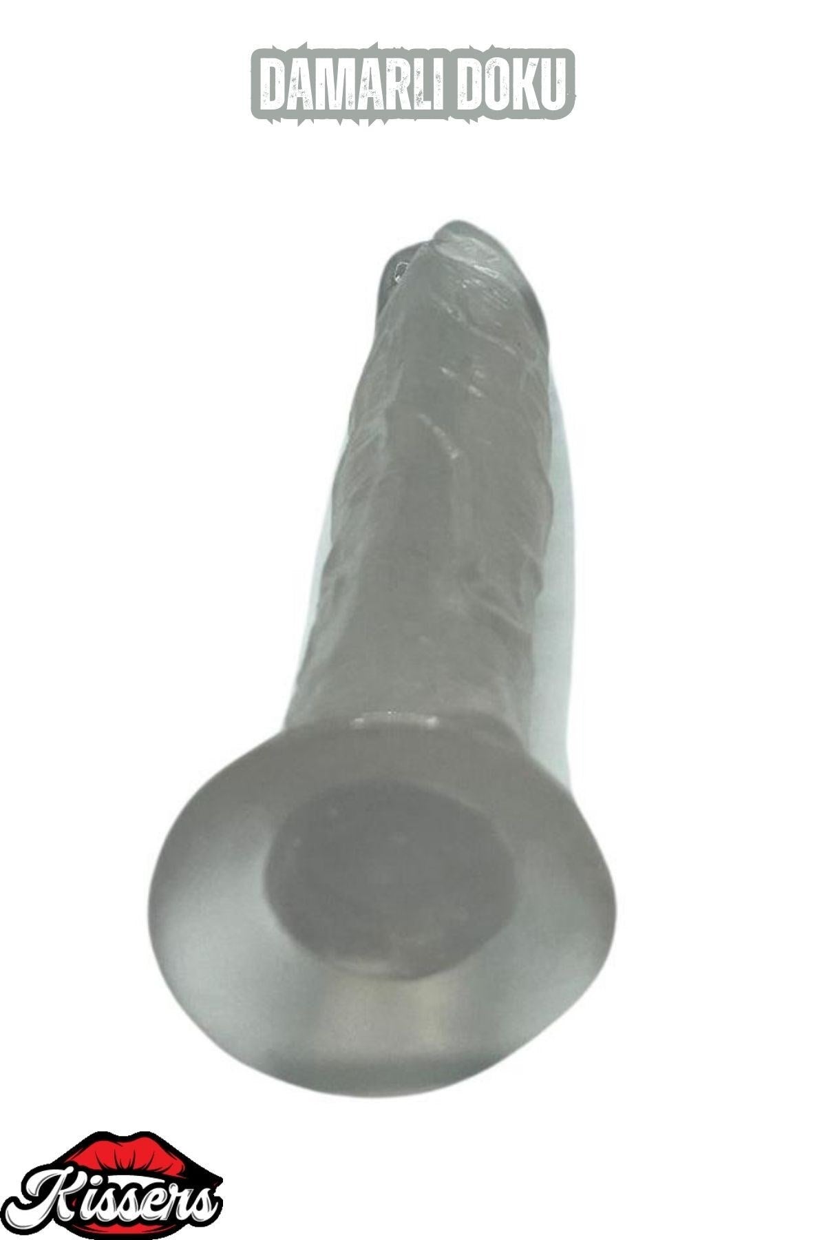 Ultra Realistik Damarlı Bükülebilir Vantuzlanabilir Jel Dokusunda beyaz Dildo Penis 19 Cm