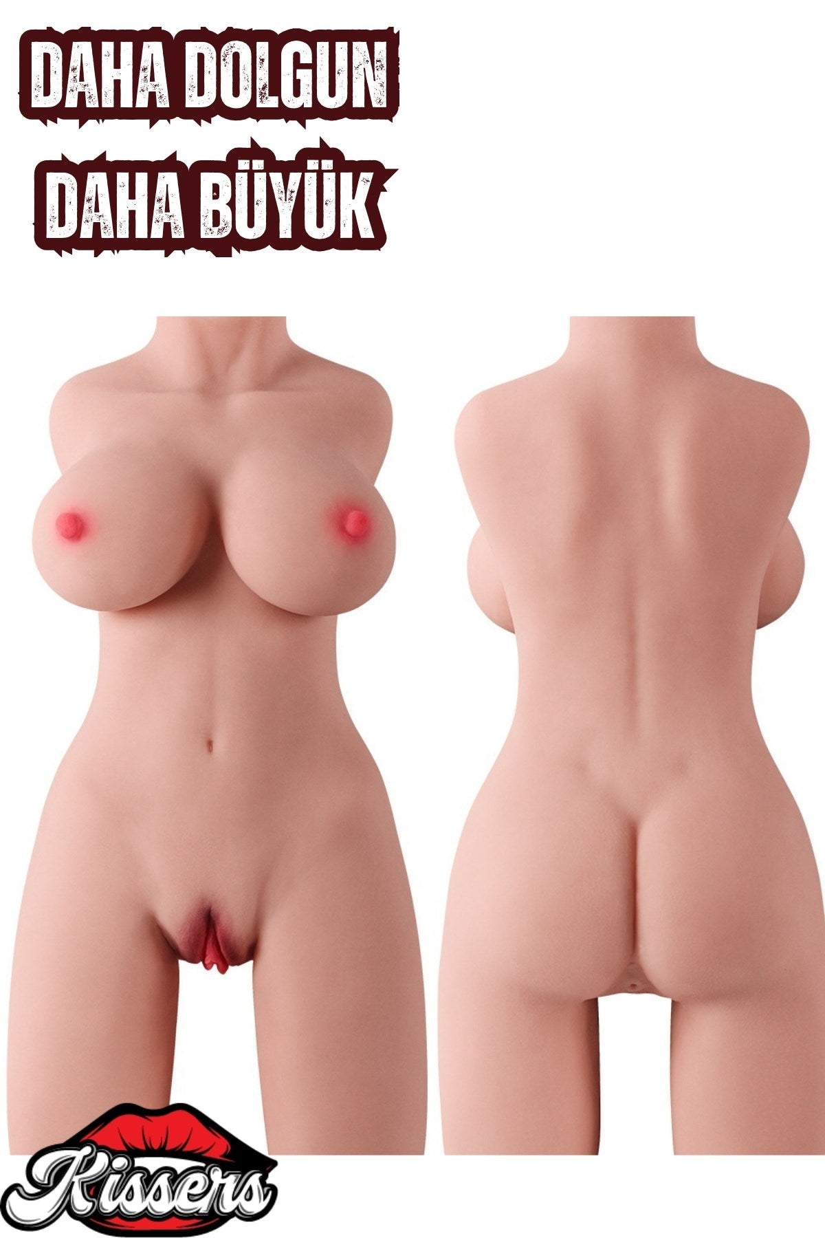 Gerçekçi Boyutlarda Yeni Nesil Isıtmalı Titreşimli Anal Vajina Mastürbatör Realistik Manken 7.5 kG