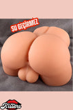 Anal Girişli 17 CM Penisli Realistik Kalça Isıtmalı Titreşimli Yarım Vücut Erkek Manken 4 KG