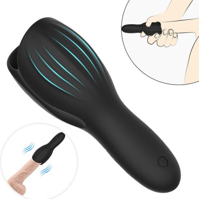 Güçlü Titreşimli Penis Kaldırıcı Masaj Aleti Ereksiyon Uyarıcı Ereksiyon Eğitim Mastürbatörü