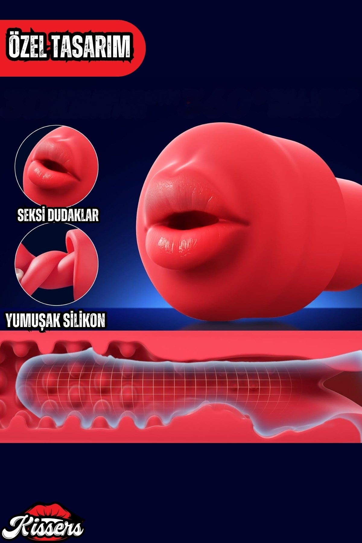 Şarjlı Güçlü Emişli Dudak Tasarımlı Çok Amaçlı Mastürbatör Akıllı Tam Otomatik Penis Pompası