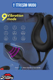 Şarjlı Kablosuz Kumandalı Klitoris Uyarıcı ve Masaj Vibratörü Penis Halkası