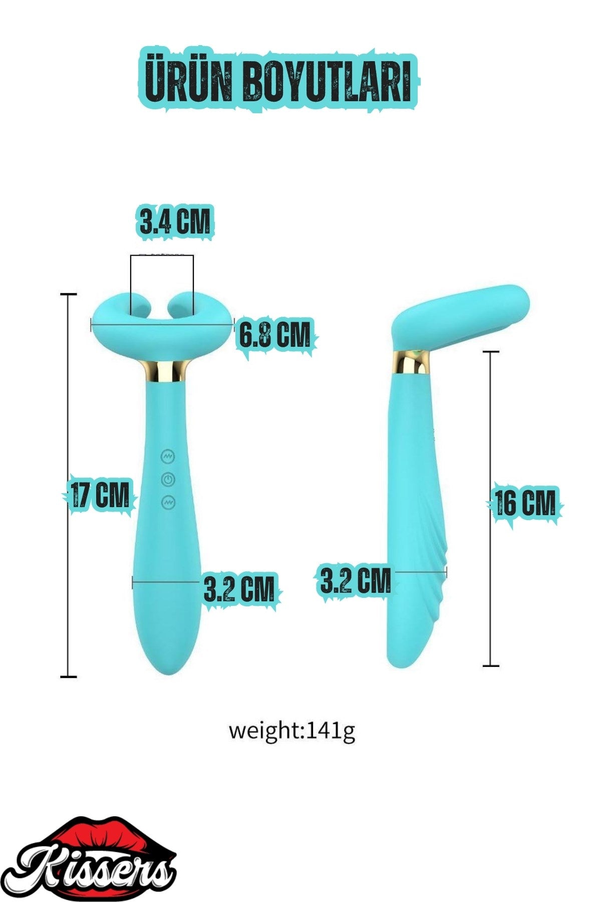 Çiftler ve Çeşitli Pozisyonlar İçin Çok Özellikli Çift Taraflı 3'ü 1 Arada Vibratör