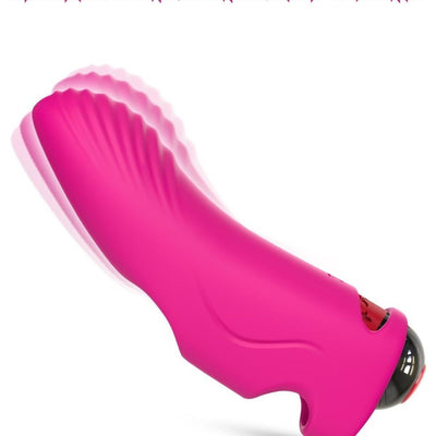G Nokta ve Klitoris Uyarıcı Parmağa Takılabilir 9 Modlu Mini Vibratör Pembe