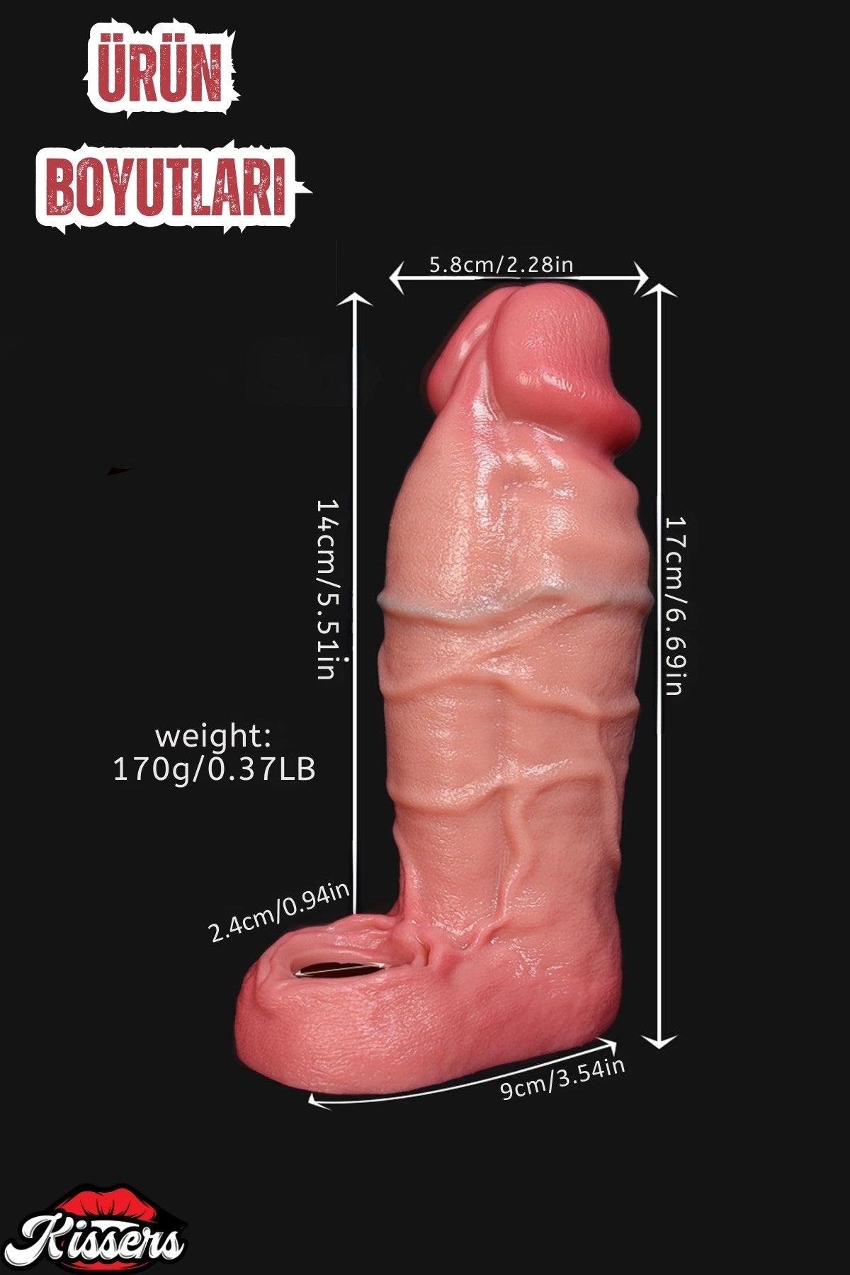 Erken Boşalma Önleyici Kalınlaştırıcı Ultra Realistik Kalın Damarlı Testisli Penis Kılıfı