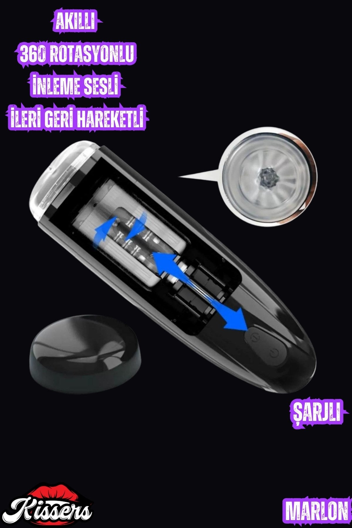 Akıllı İnleme Sesli Rotasyonlu Ve İleri Geri Hareketli 6D Tam Otomatik Vajina Mastürbatör