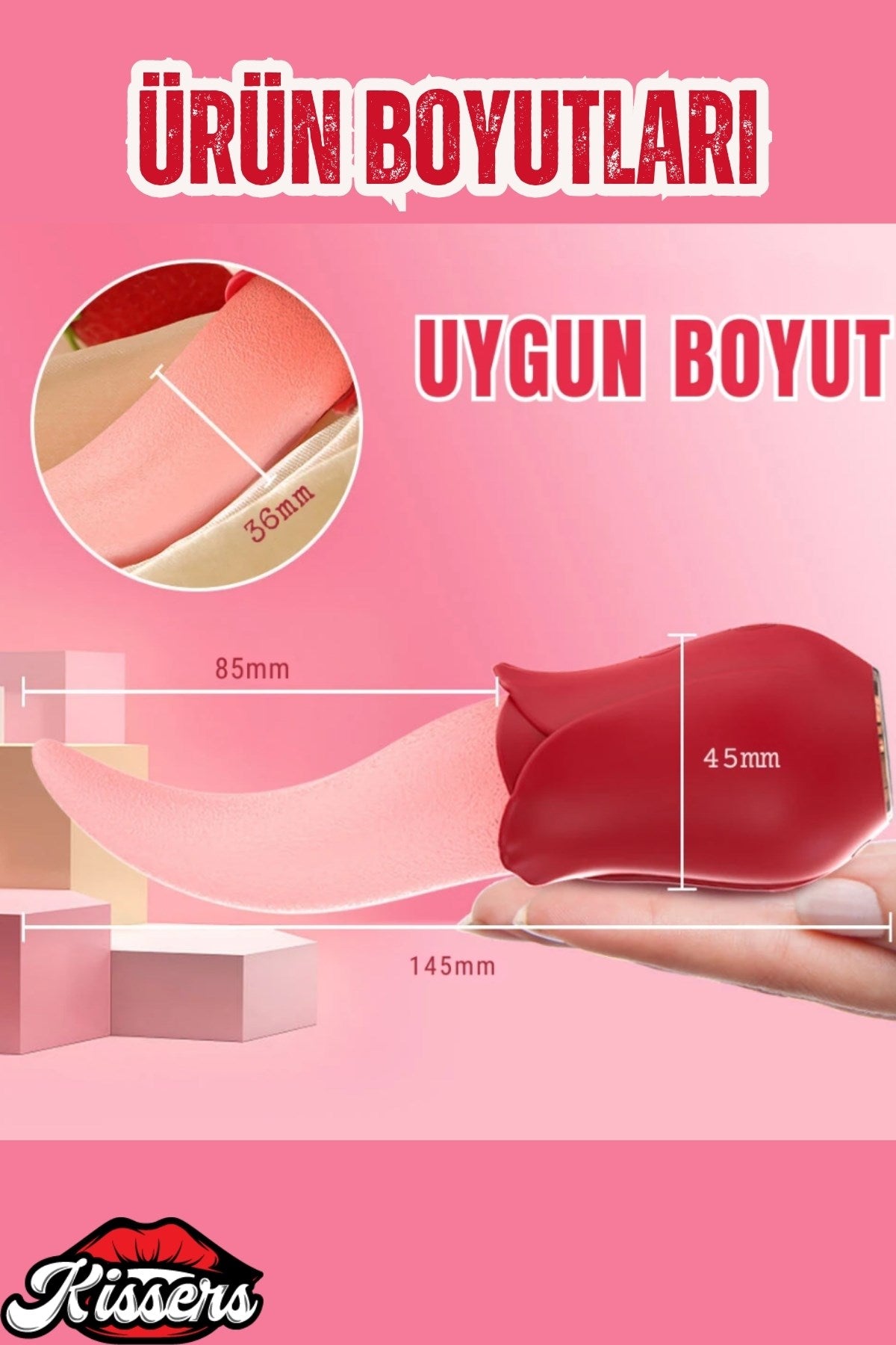 Aşağı Yukarı Dil Hareketli Titreşimli G Noktası Ve Klitoris Uyarıcılı Lüks Vibratör