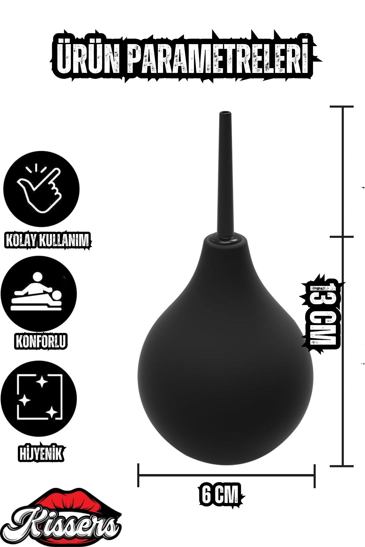 Cinsel Oyuncak Anal Douche Kit Medikal Silikon Anal Temizlik Pompası