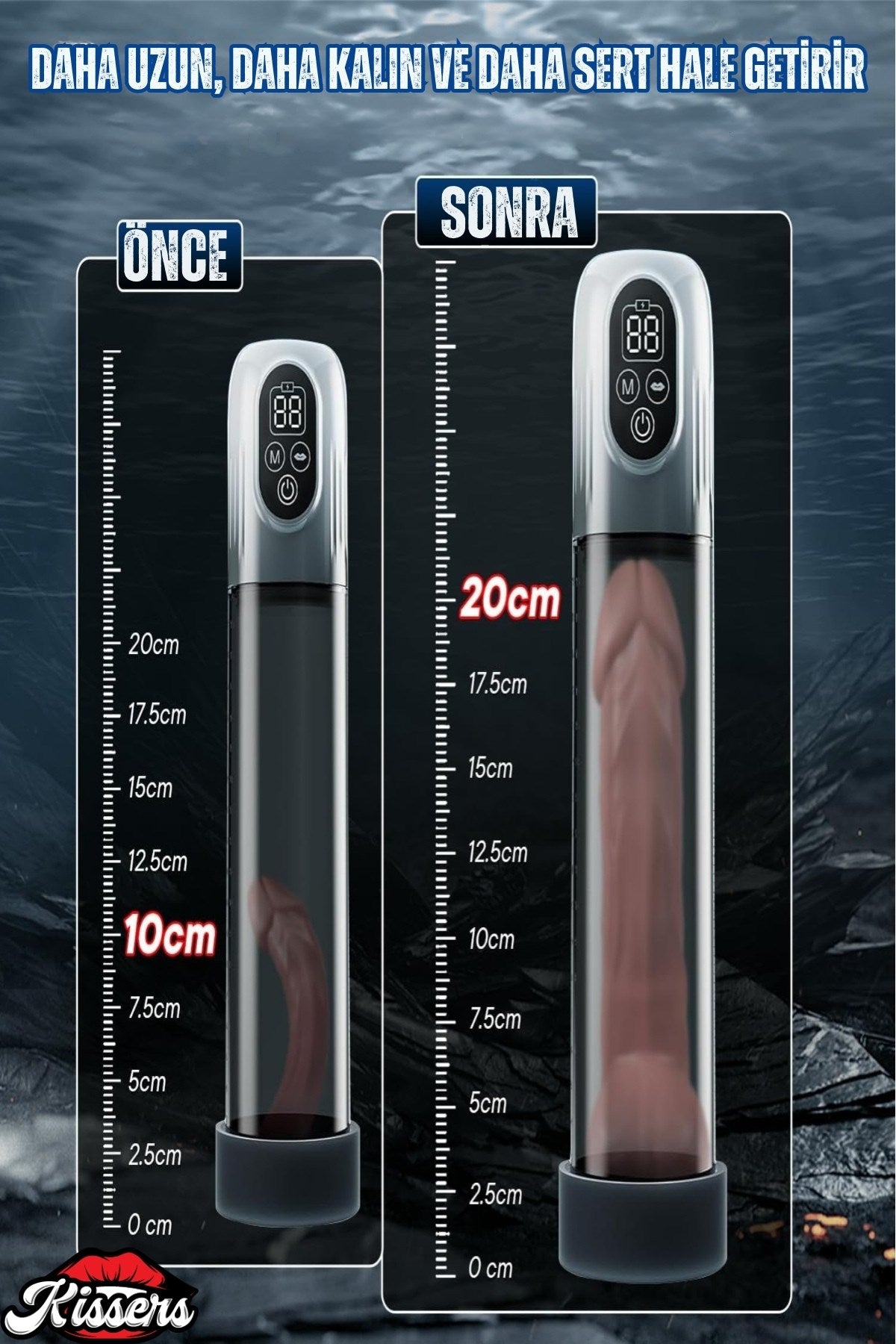 Maximizer Pro Sulu & Susuz Kullanılabilen Yüksek Basınçlı Ayarlı Emişli Eğitici Vakum Penis Pompası