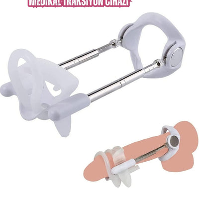 Yükseltilmiş Penis Eğriliği Kalınlaştırıcı Uzatmak İçin Pro Extender Traction Device Medikal Traksiyon Aleti