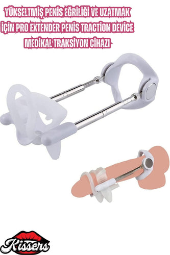 Yükseltilmiş Penis Eğriliği Kalınlaştırıcı Uzatmak İçin Pro Extender Traction Device Medikal Traksiyon Aleti