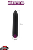 Şarjlı Ultra Güçlü 10 Titreşim Modlu Su Geçirmez Kolay Taşınabilir Bullet Mini Vibratör