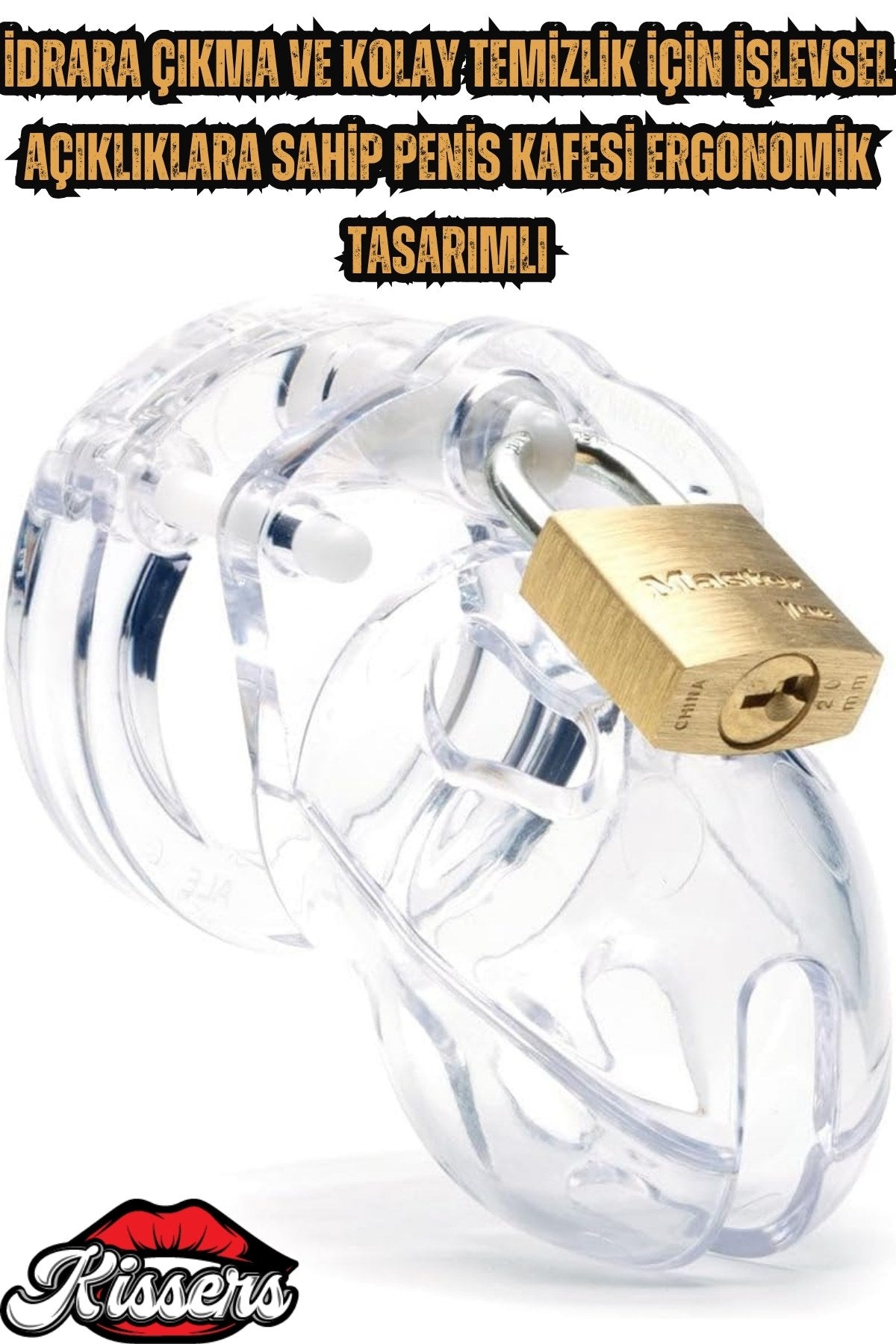 Bsdm Plastik Penis Kilidi Clear Chastity Cock Cage Bekaret Cihazı Şeffaf Penis Esaret Kafesi