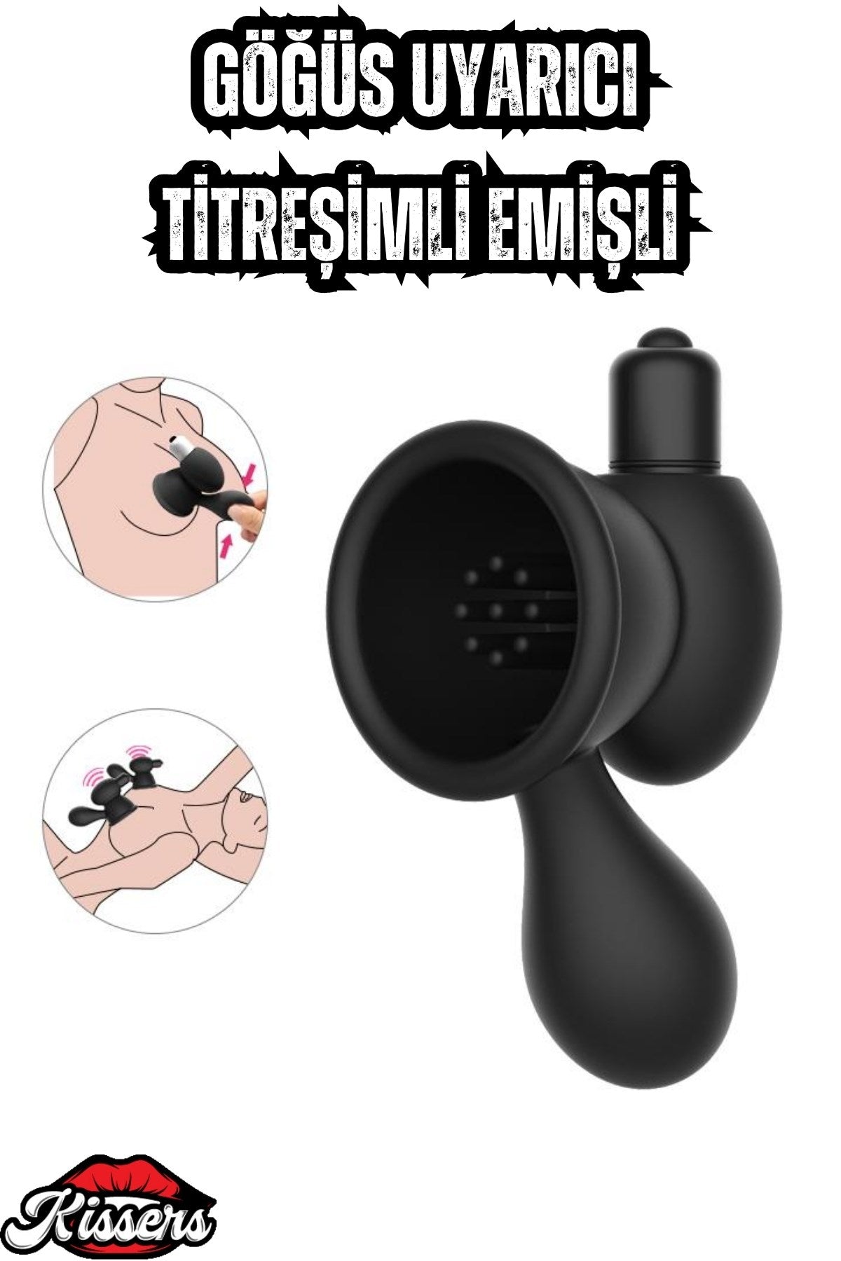 Cinsel Oyuncak Bobo Güçlü Titreşimli Meme Ucu Emiş Özellikli Göğüs Uyarıcı Vibratör