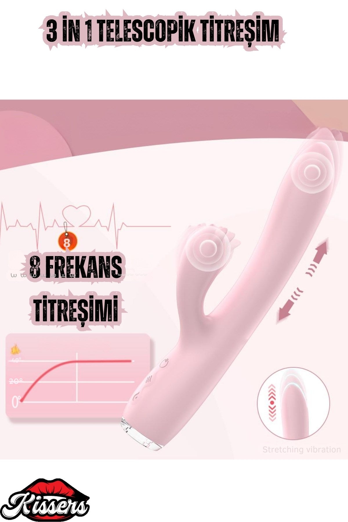 Titreşimli İleri Geri Hareketli Rabbit Vibratör