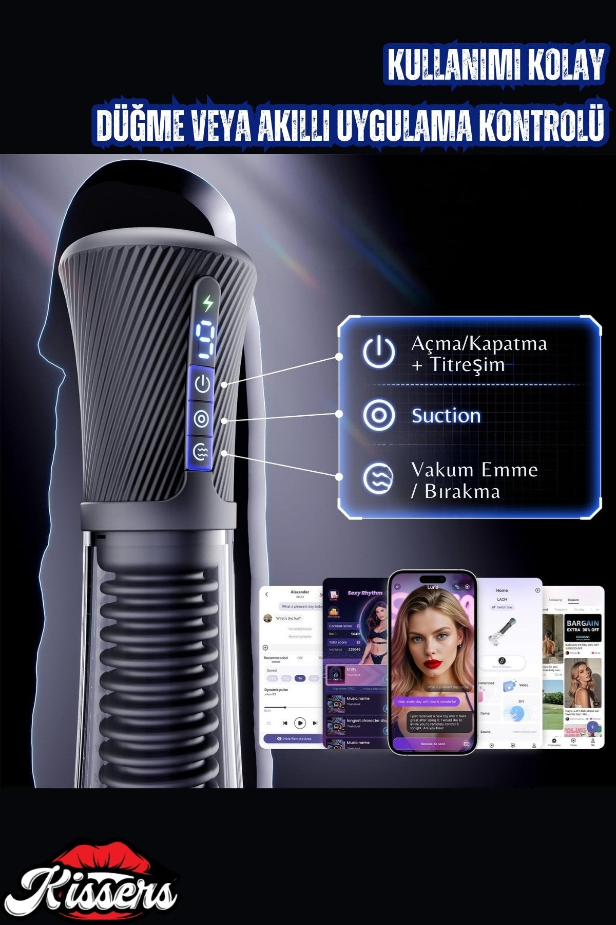 Telefon Kontrollü Güçlü Emişli Titreşimli Vakumlu Penis Uzatıcı Tam Otomatik Mastürbatör Penis Pompası