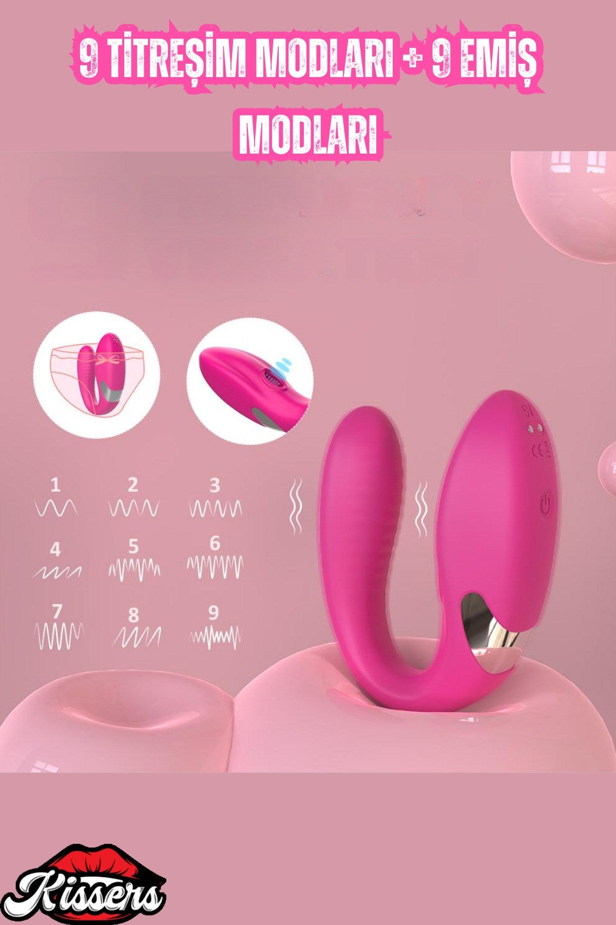 Uzaktan Kumandalı Eğilebilir G Nokta ve Klitoris Emiş Uyarıcı