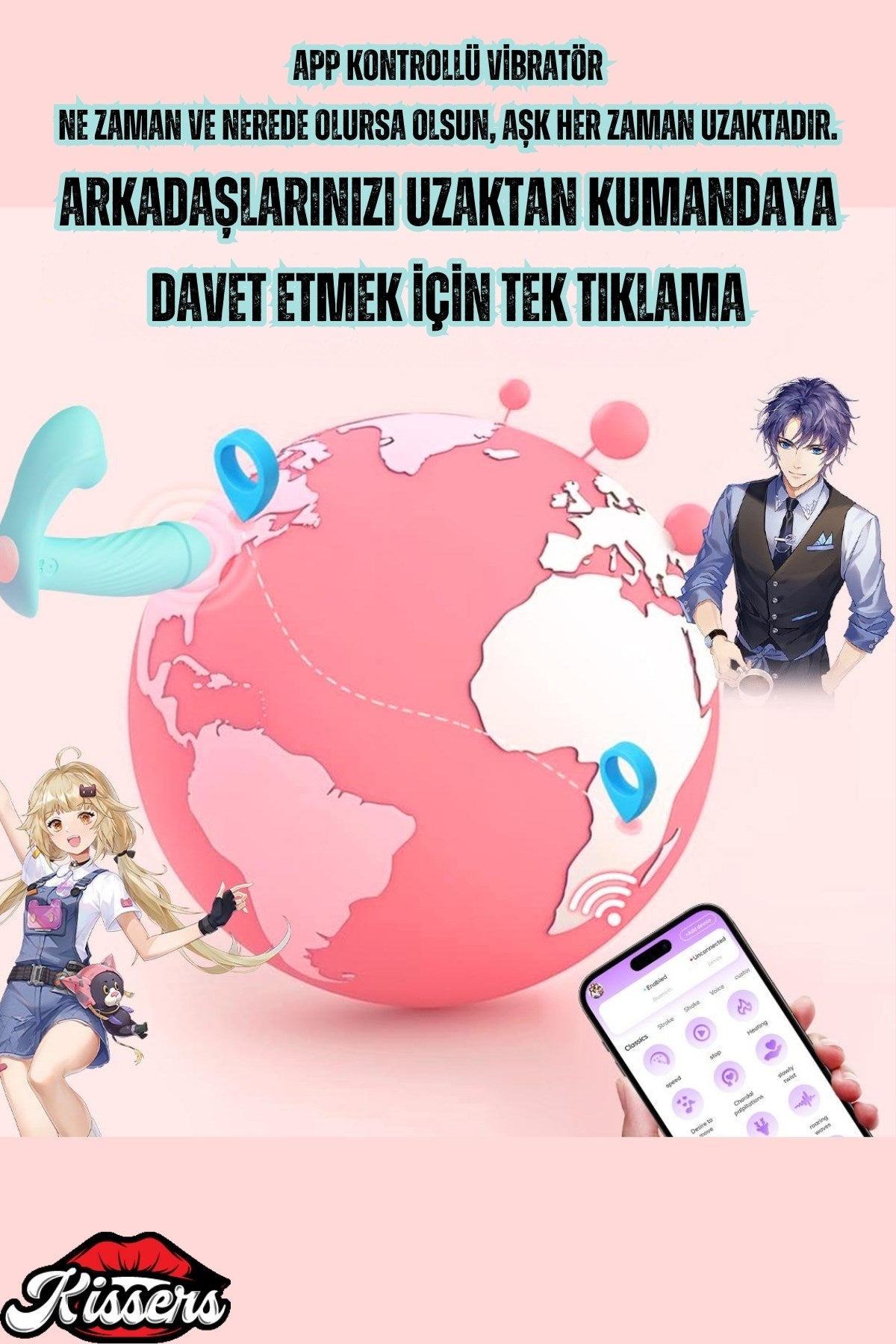 Telefon Kontrollü Emişli Isıtmalı Klitoris Emiş Uyarıcı Yapay Penis Giyilebilir Vibratör