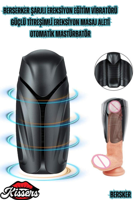 Güçlü Titreşimli Penis Kaldırıcı Berserker Masaj Aleti Ereksiyon Uyarıcı Ereksiyon Eğitim Mastürbatör