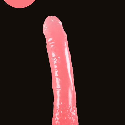 Cinsel Oyuncak Gerçekçi Jel Dokusunda Testissiz Vantuzlu Penis Dildo 21 Cm