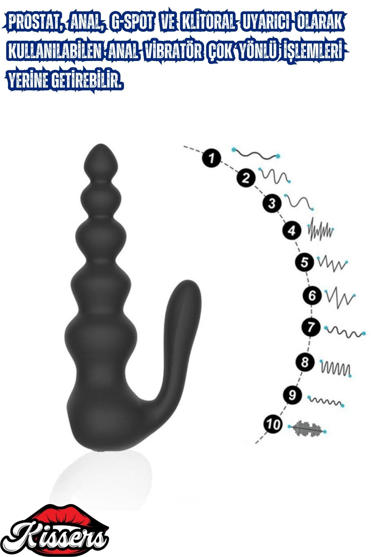 Uzaktan Kumandalı Su Geçirmez Ultra Güçlü Titreşim Modlu Boğumlu Anal Vibratör