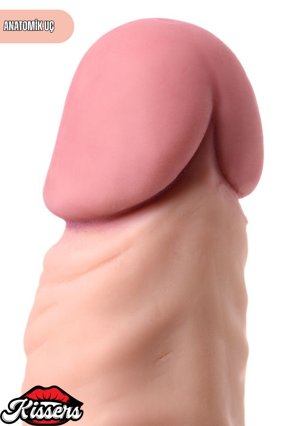 Gerçekçi Dokulu Titreşimli Yapay Penis Dildo 20.5 Cm Pil Çalışan TPE Vibratör Testisli Tasarım