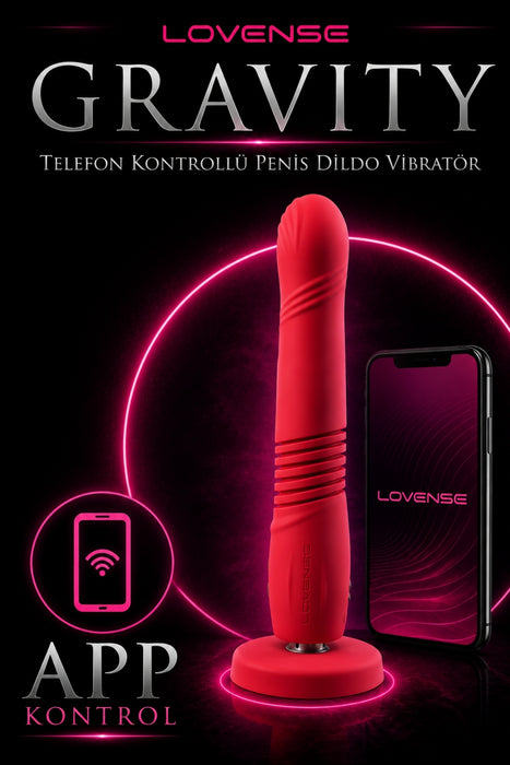 Lovense Dünyanin Her Yerinden Kontrol Edilebilen Gravity Telefon Kontrollü Giyilebilir Güçlü Titreşimli Vibratör