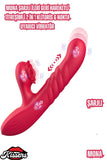 Cinsel Oyuncak Şarjlı İleri Geri Hareketli Titreşimli 2 İn 1 Klitoris G Nokta Uyarıcı Vibratör