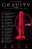 Lovense Dünyanin Her Yerinden Kontrol Edilebilen Gravity Telefon Kontrollü Giyilebilir Güçlü Titreşimli Vibratör