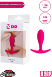 Hub Tutamaçlı Boğumlu Silikon Anal Plug 7,2 cm Pembe Medikal Silikon