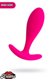 Hub Tutamaçlı Boğumlu Silikon Anal Plug 7,2 cm Pembe Medikal Silikon