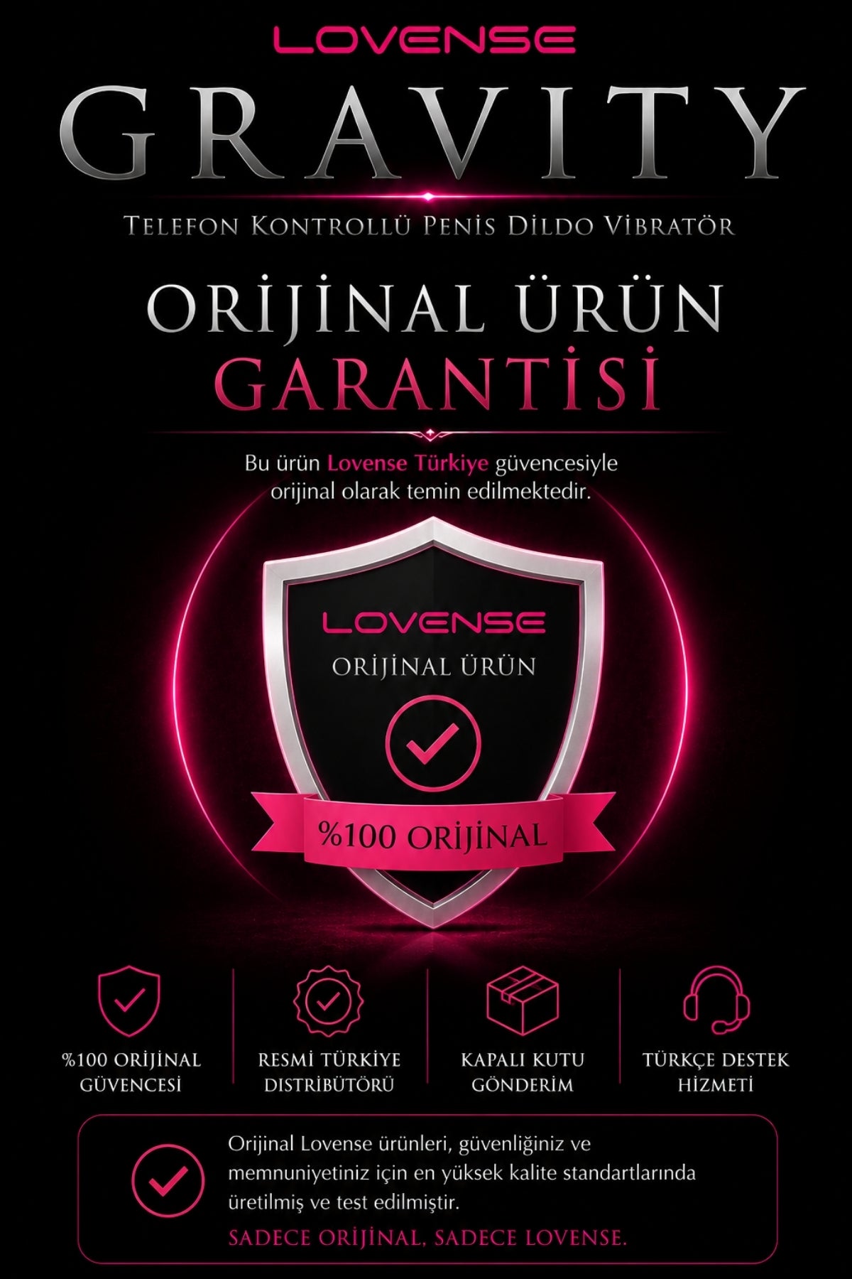 Lovense Dünyanin Her Yerinden Kontrol Edilebilen Gravity Telefon Kontrollü Giyilebilir Güçlü Titreşimli Vibratör