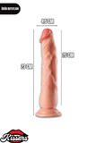 Gerçekçi Realistik Dokuda Vantuzlu Dildo Yapay Sert Penis 23 cm