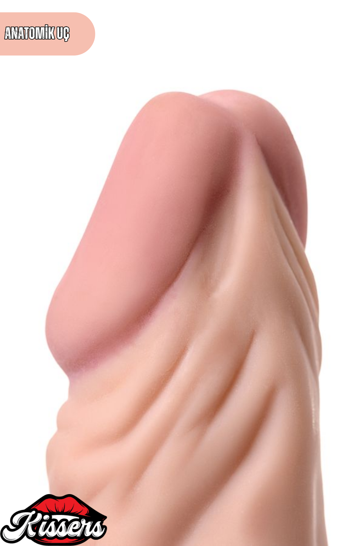 Gerçekçi Dokulu Titreşimli Yapay Penis Dildo 21 Cm Pil Çalışan Kademe Ayarlı TPE Vibratör
