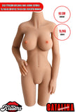 Sesli Titreşim Usb Şarjlı Anal Vajinal Isıtmalı 15,9 Kg 68 cm Beyaz Ten Sex Doll Realistik Manken