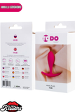Hub Tutamaçlı Boğumlu Silikon Anal Plug 7,2 cm Pembe Medikal Silikon