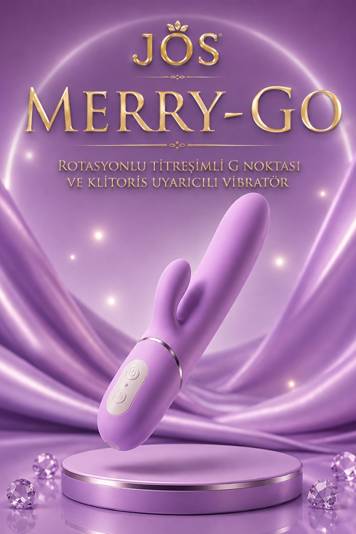 Jos Merry-Go Rotasyonlu Titreşimli G Noktası Ve Klitoris Uyarıcılı Vibratör