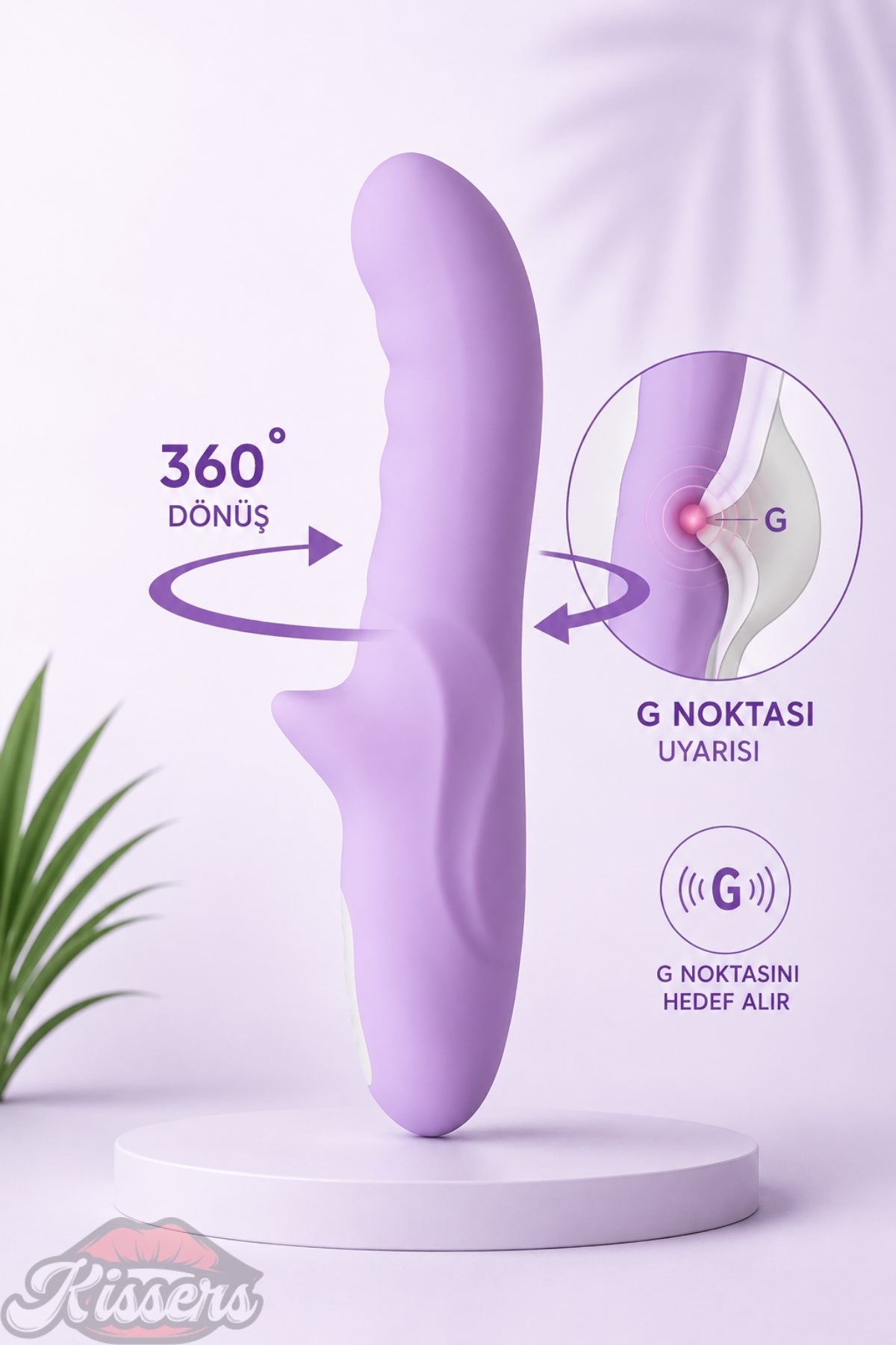 Jos Merry-Go Rotasyonlu Titreşimli G Noktası Ve Klitoris Uyarıcılı Vibratör