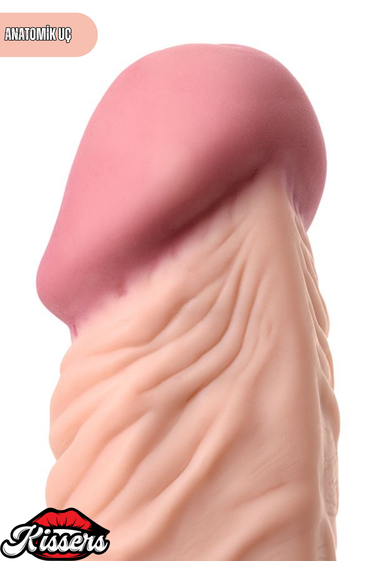 Gerçekçi Dokulu Titreşimli Yapay Penis Dildo 22.5 Cm Pil Çalışan Kademe Ayarlı TPE Vibratör