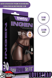 Lovetoy Ultra Realistik Titreşimli Belden Bağlamalı İçi Dolu Zenci Strap On Dildo 18 Cm