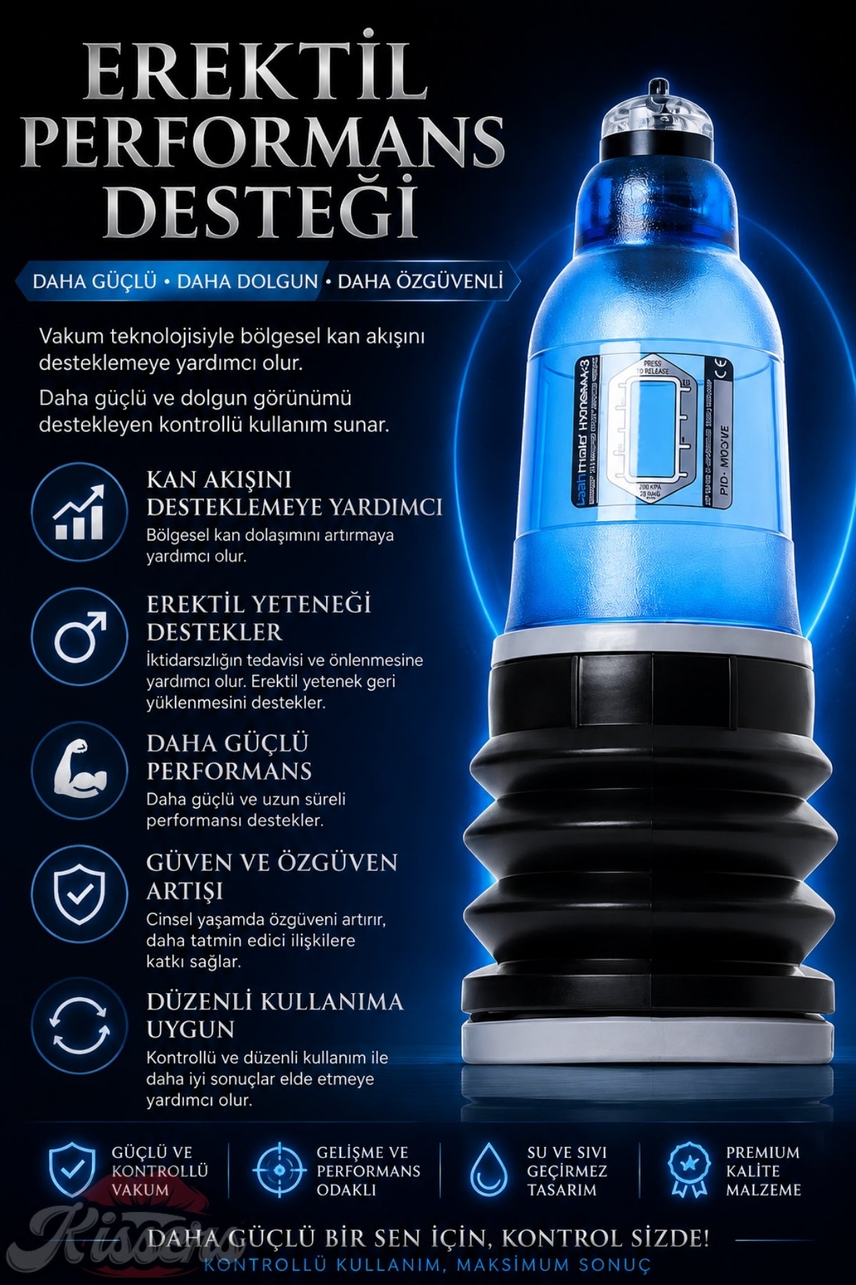 Bathmate Hydromax 3 Etkili Ultra Güçlü Hidroponik Penis Pompası