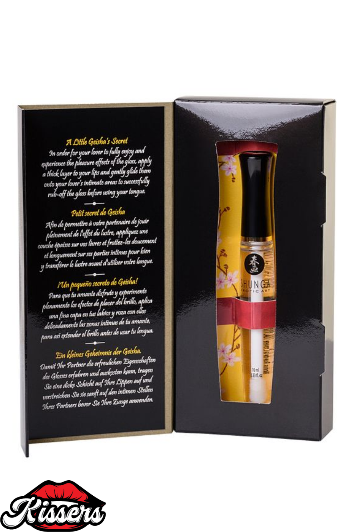 Kissers Shunga İlahi Zevk Dudak Parlatıcısı Buzlu Ateş Etkili Çilek Şampanya Aromalı 10 Ml