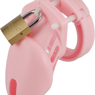 Bsdm Silikon Pembe Penis Kilidi Erkek Bekaret Cihazı Chastity Cock Cage Penis Esaret Kafesi
