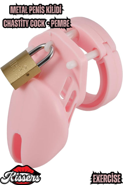 Bsdm Silikon Pembe Penis Kilidi Erkek Bekaret Cihazı Chastity Cock Cage Penis Esaret Kafesi