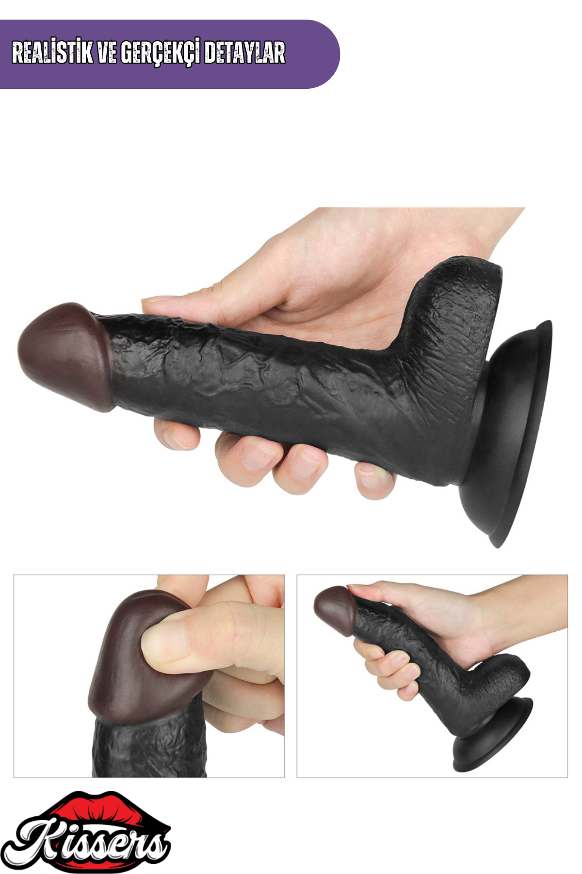 Lovetoy Ultra Realistik Titreşimli Belden Bağlamalı İçi Dolu Zenci Strap On Dildo 18 Cm