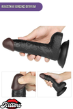 Lovetoy Ultra Realistik Titreşimli Belden Bağlamalı İçi Dolu Zenci Strap On Dildo 18 Cm