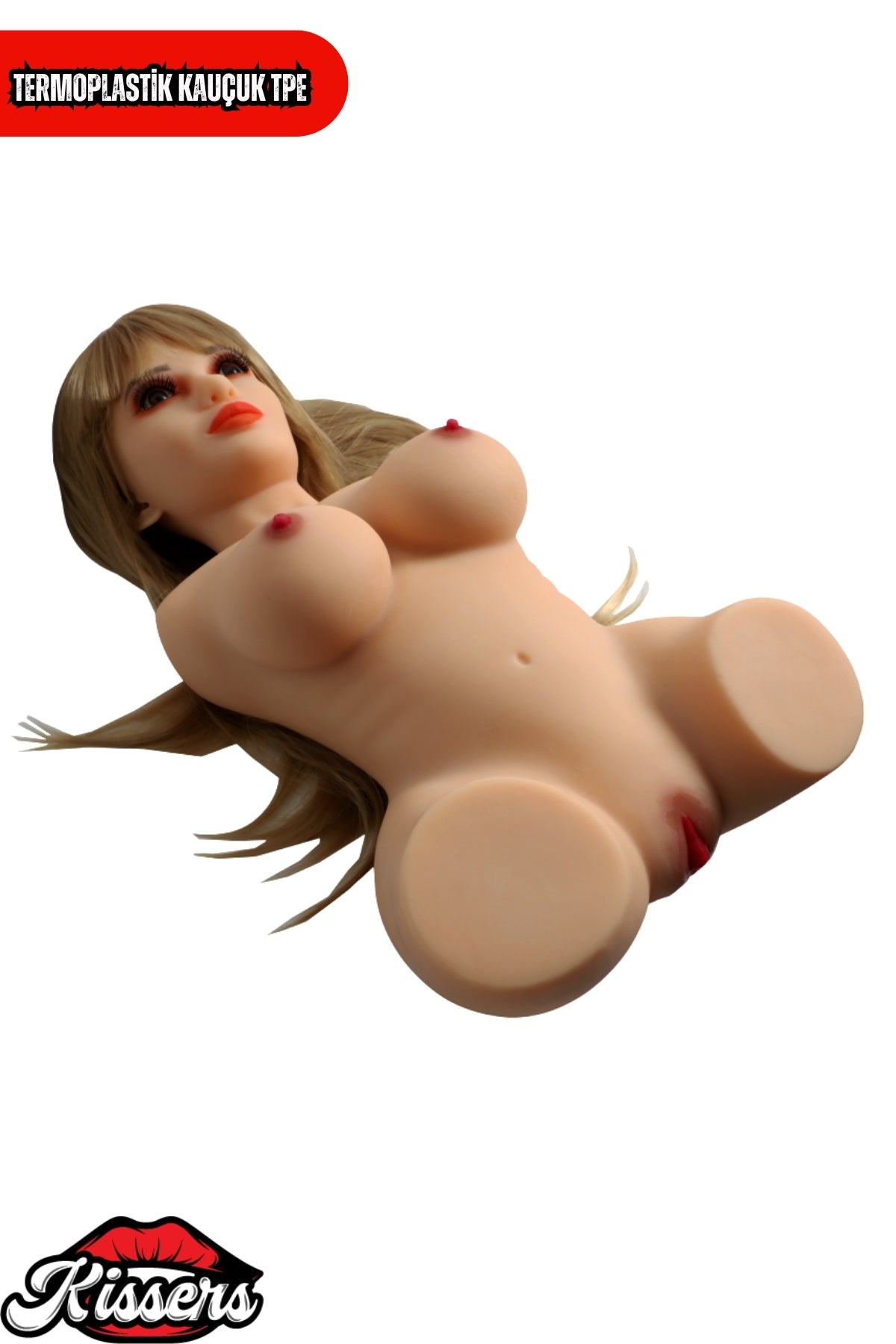 Titreşimli Anal Vajinal Isıtmalı 10 Kg 64 cm Beyaz Ten Sex Doll Realistik Manken